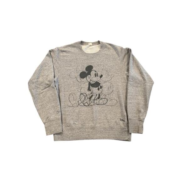 UNIQLO x Disney Andy Warhol Mickey Mouse Sweatshirt Gray Medium UT Crewneck - Picture 1 of 8